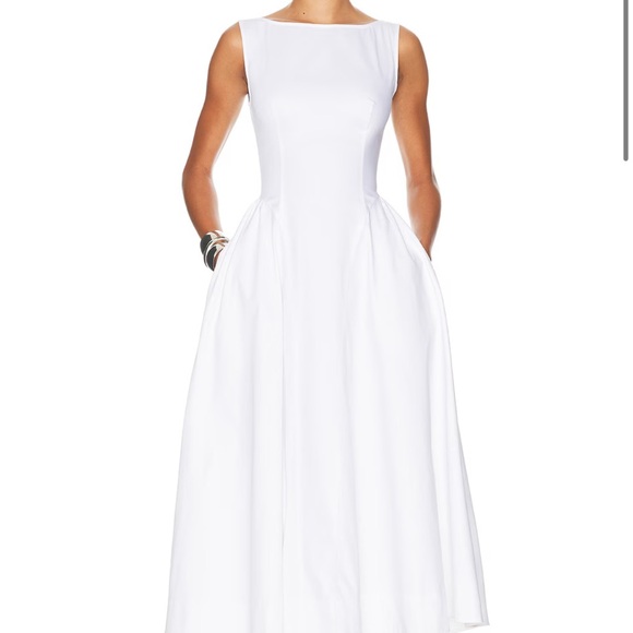 Helsa Dresses & Skirts - Helsa Chic White Sleeveless Midi Dress / Size M